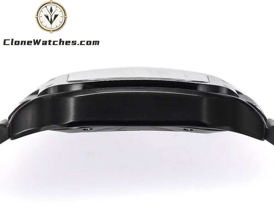 Cartier Super Clone Watches 1:1 Santos Series Black Dial 39.8MM WSSA0039 Rubber Strap - Image 6