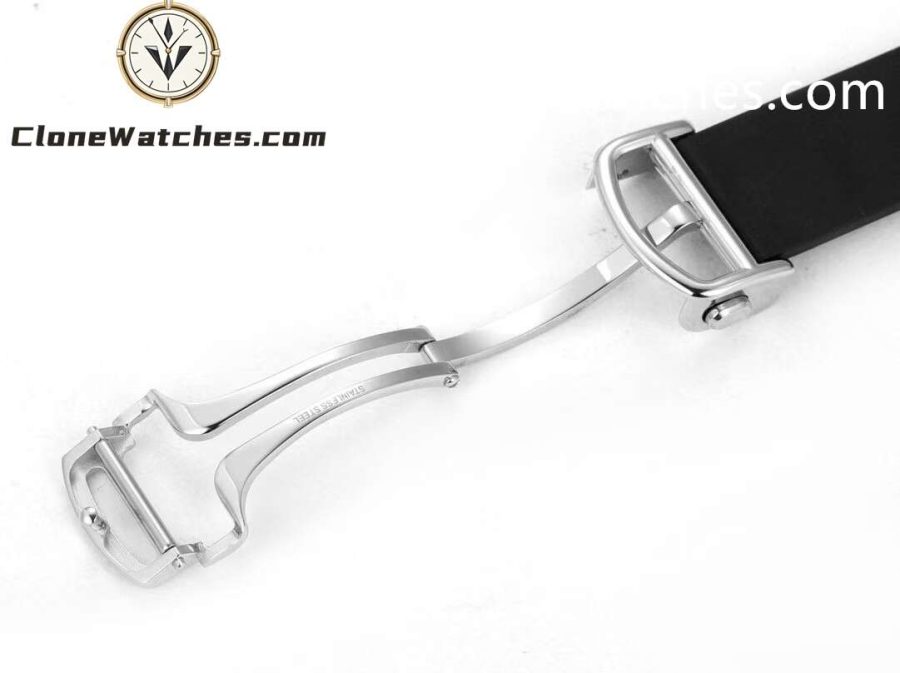 Cartier Super Clone Watches 1:1 Santos Series Black Dial 39.8MM WSSA0039 Rubber Strap - Image 9
