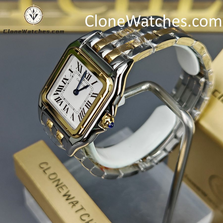 Cartier Super Clone Watches 1:1 PANTHÈRE DE CARTIER White Dial 27mm x37mm W2PN0007 - Image 2
