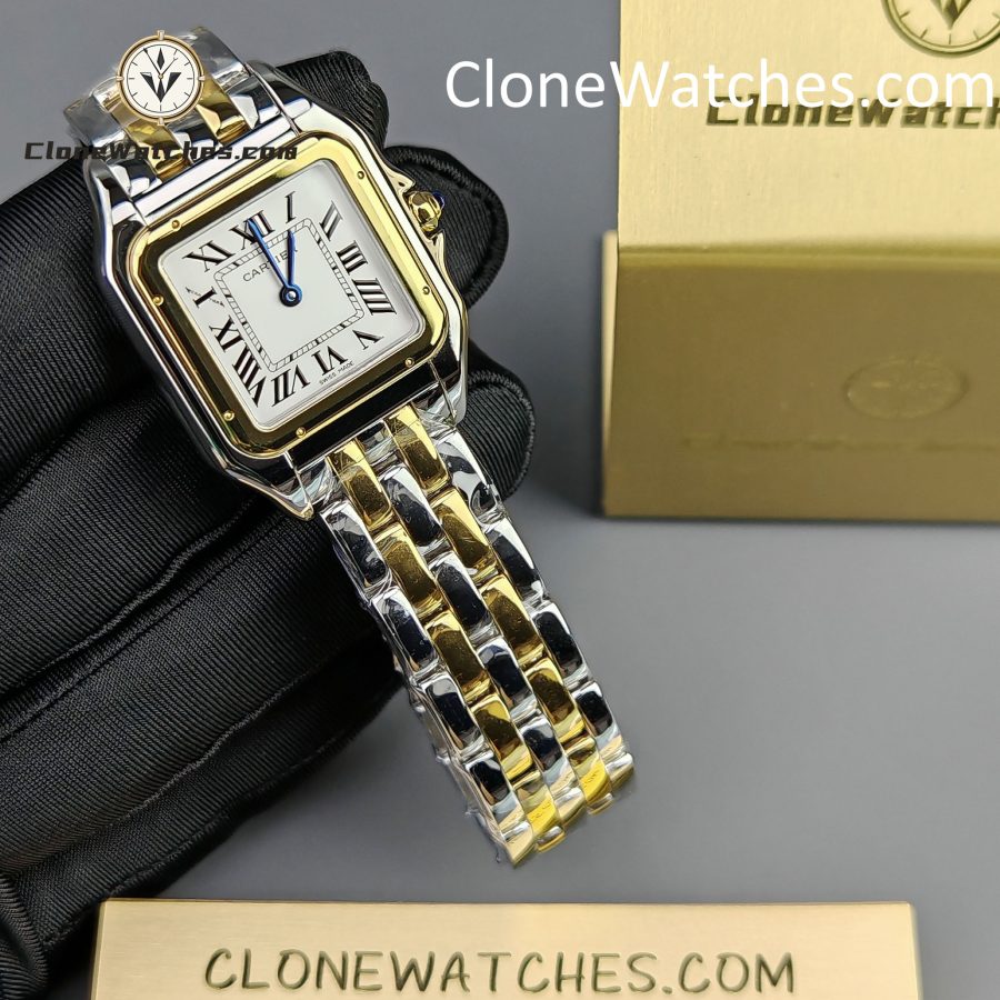 Cartier Super Clone Watches 1:1 PANTHÈRE DE CARTIER White Dial 27mm x37mm W2PN0007 - Image 3