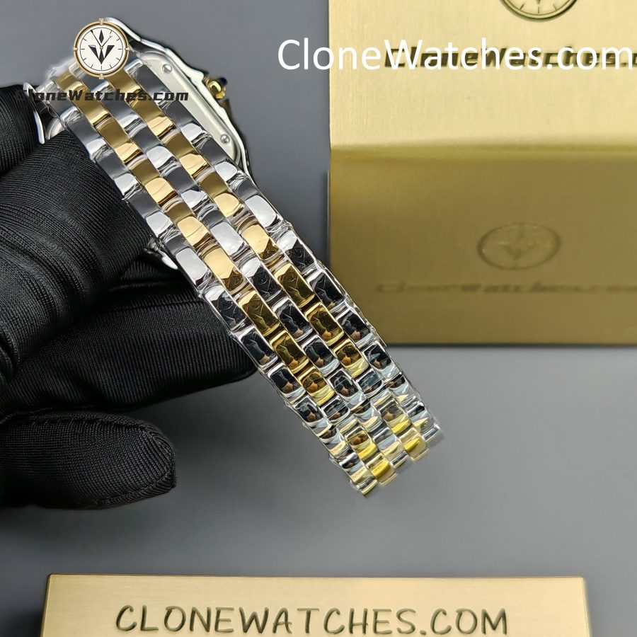 Cartier Super Clone Watches 1:1 PANTHÈRE DE CARTIER White Dial 27mm x37mm W2PN0007 - Image 12