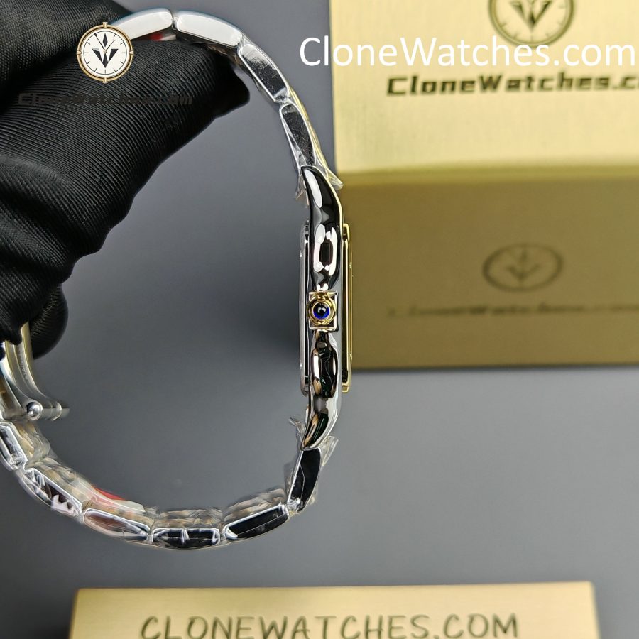Cartier Super Clone Watches 1:1 PANTHÈRE DE CARTIER White Dial 27mm x37mm W2PN0007 - Image 6
