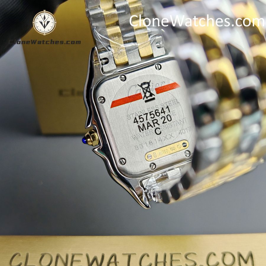 Cartier Super Clone Watches 1:1 PANTHÈRE DE CARTIER White Dial 27mm x37mm W2PN0007 - Image 8