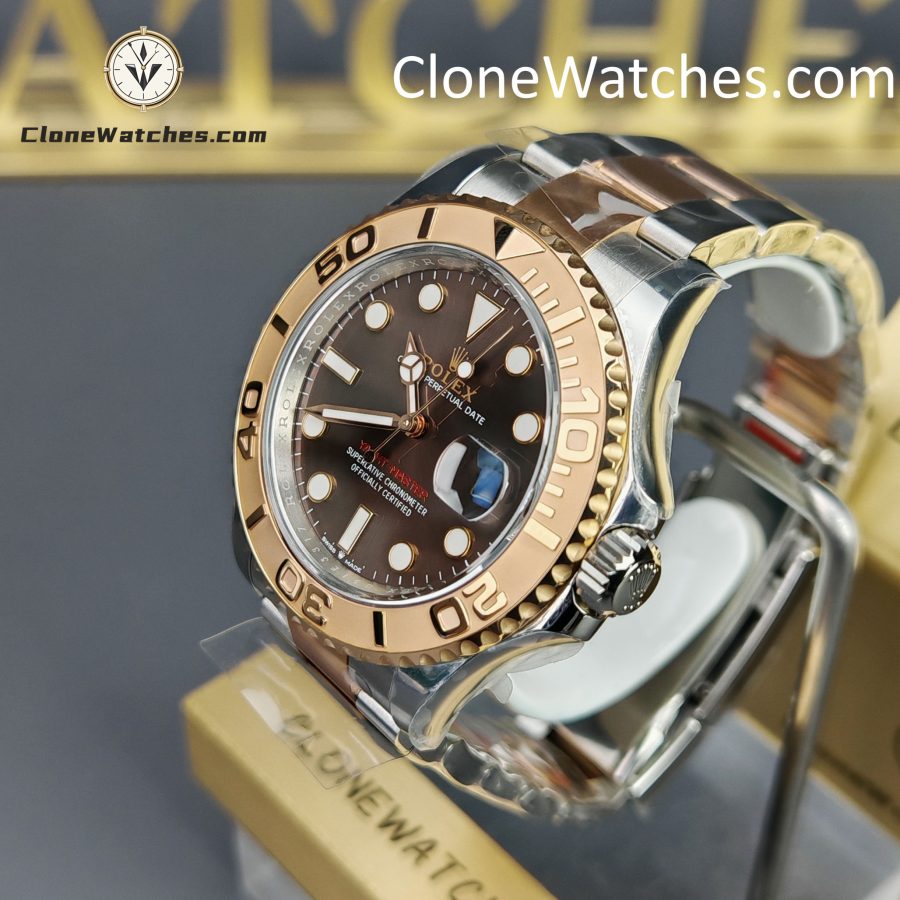 Rolex Super Clone Watches 1:1 Yacht Master Brown Dial Rose Gold M126621-0001 3235 Movement - Image 3