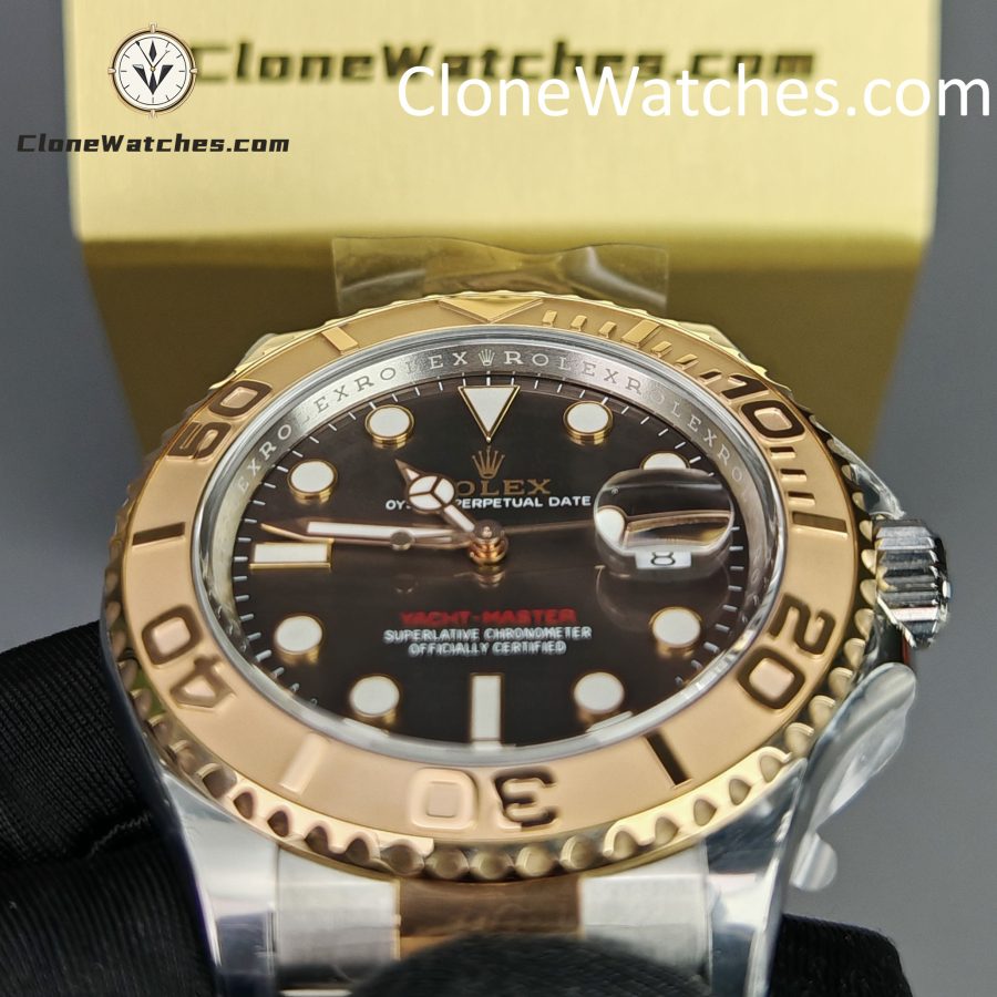 Rolex Super Clone Watches 1:1 Yacht Master Brown Dial Rose Gold M126621-0001 3235 Movement - Image 14