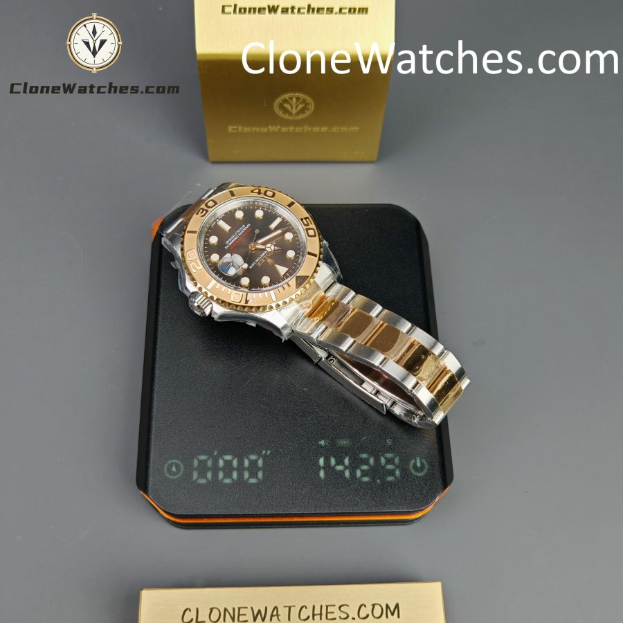 Rolex Super Clone Watches 1:1 Yacht Master Brown Dial Rose Gold M126621-0001 3235 Movement - Image 17