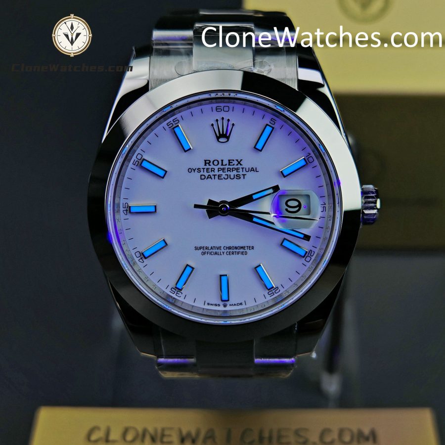 Rolex Super Clone Watches 1:1 DateJust White Dial M126300 – 0005 Oyster 41MM 3235 Movement - Image 2