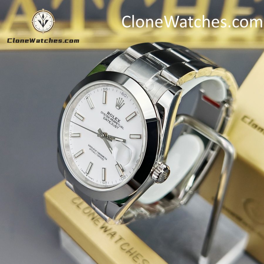 Rolex Super Clone Watches 1:1 DateJust White Dial M126300 – 0005 Oyster 41MM 3235 Movement - Image 3