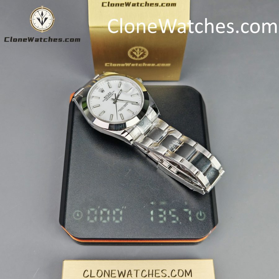 Rolex Super Clone Watches 1:1 DateJust White Dial M126300 – 0005 Oyster 41MM 3235 Movement - Image 17