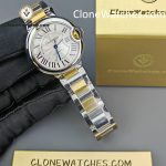 Cartier Super Clone Watches 1:1 Ballon Bleu de W2BB0002 Silver Dial 33mm - Image 3