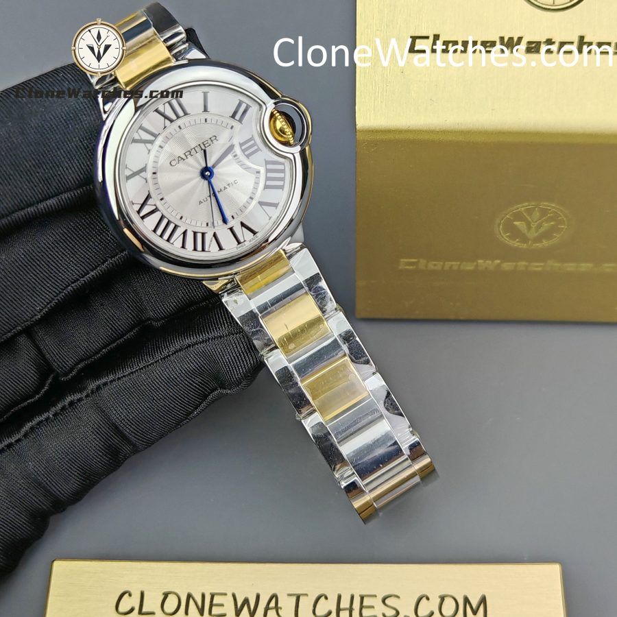 Cartier Super Clone Watches 1:1 Ballon Bleu de W2BB0002 Silver Dial 33mm - Image 3