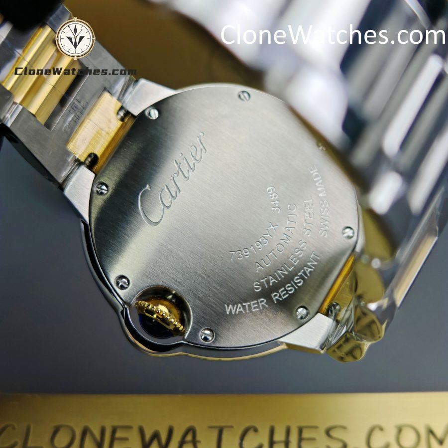 Cartier Super Clone Watches 1:1 Ballon Bleu de W2BB0002 Silver Dial 33mm - Image 10