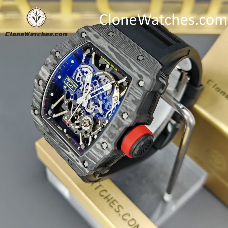 Richard Mille Super Clone Watches 1:1 RM 035 – 02 NTPT Carbon Fiber Black Rubber Strap - Image 3