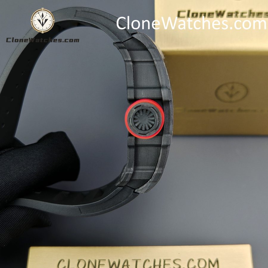 Richard Mille Super Clone Watches 1:1 RM 035 – 02 NTPT Carbon Fiber Black Rubber Strap - Image 5