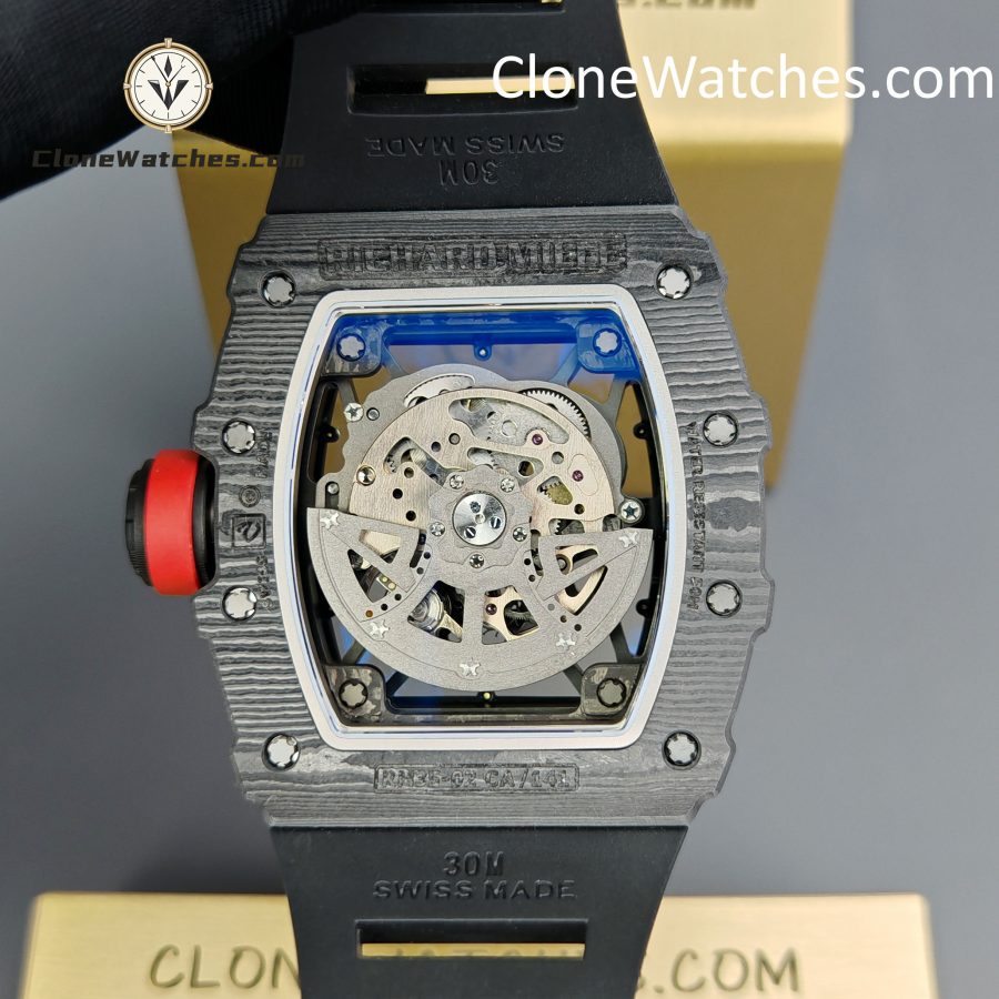 Richard Mille Super Clone Watches 1:1 RM 035 – 02 NTPT Carbon Fiber Black Rubber Strap - Image 7