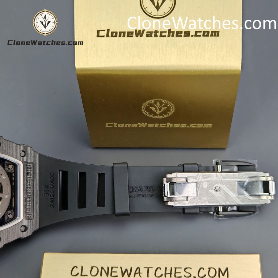 Richard Mille Super Clone Watches 1:1 RM 035 – 02 NTPT Carbon Fiber Black Rubber Strap - Image 9