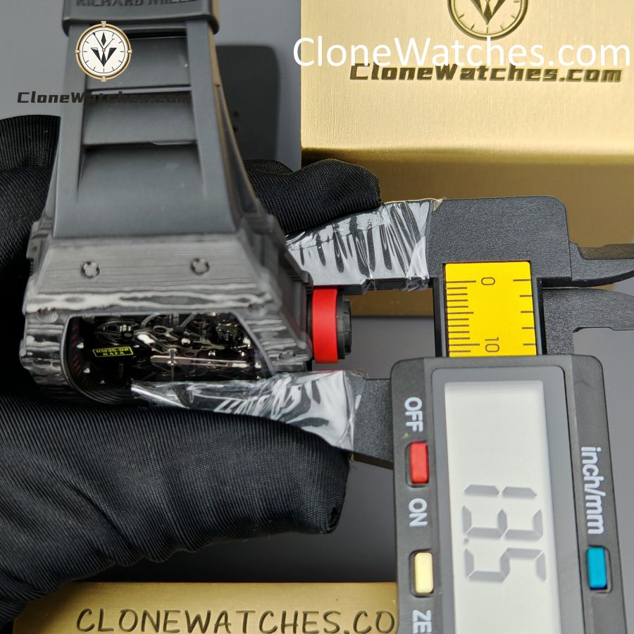 Richard Mille Super Clone Watches 1:1 RM 035 – 02 NTPT Carbon Fiber Black Rubber Strap - Image 11