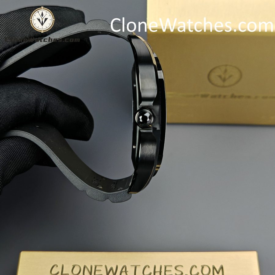 Cartier Super Clone Watches 1:1 Santos Series Black Dial 39.8MM WSSA0039 Rubber Strap - Image 6