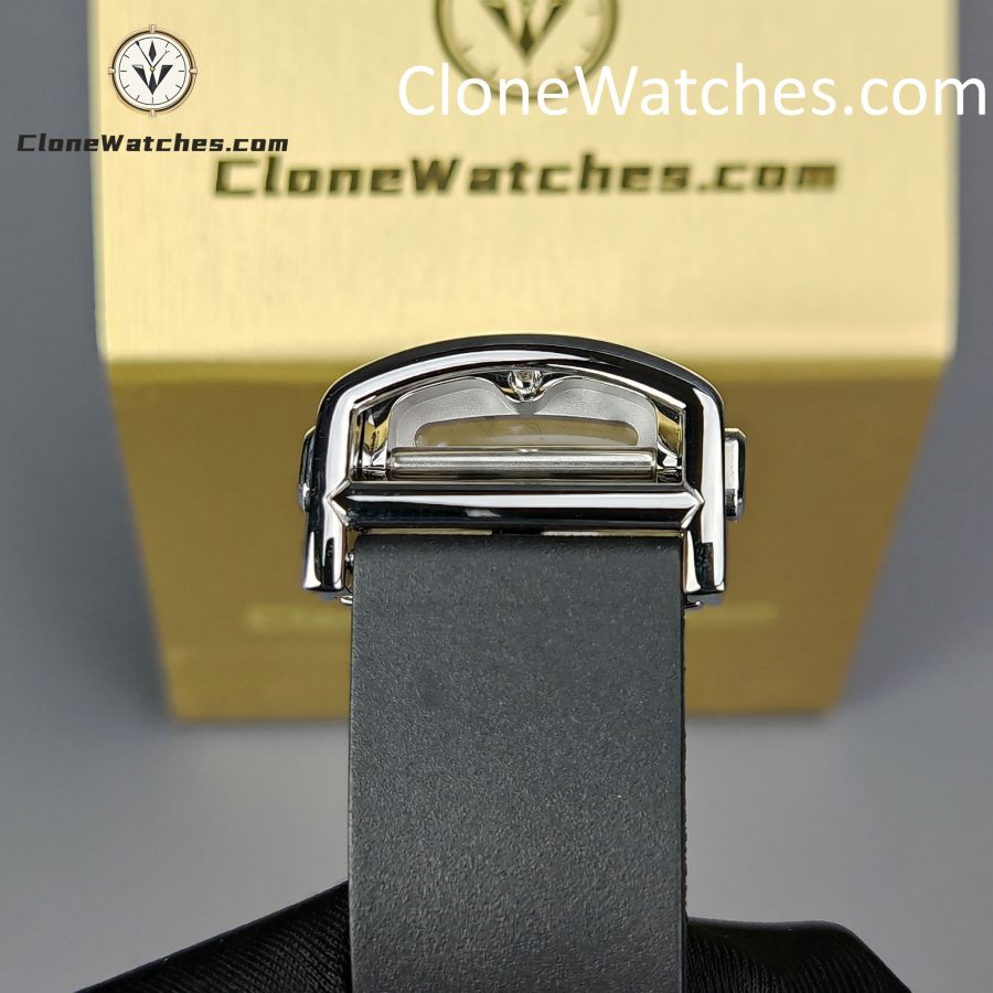 Cartier Super Clone Watches 1:1 Santos Series Black Dial 39.8MM WSSA0039 Rubber Strap - Image 8
