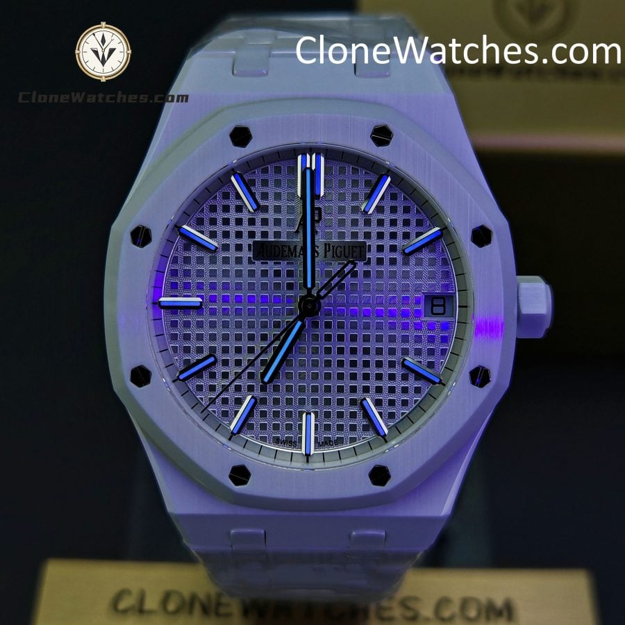 Audemars Piguet Super Clone Watches 1:1 Royal Oak White Ceramic 15500 White Dial 41MM - Image 2