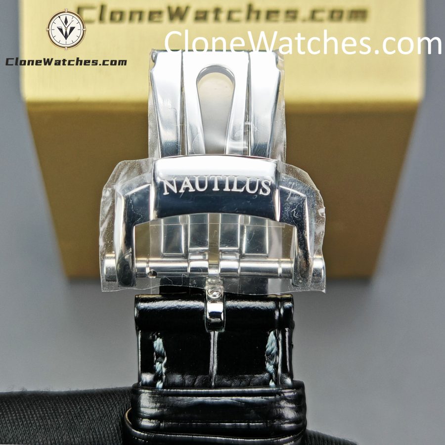 Patek Philippe Super Clone Watches 1:1 Nautilus 5712 Gray Dial Diamond Bezel - Image 9