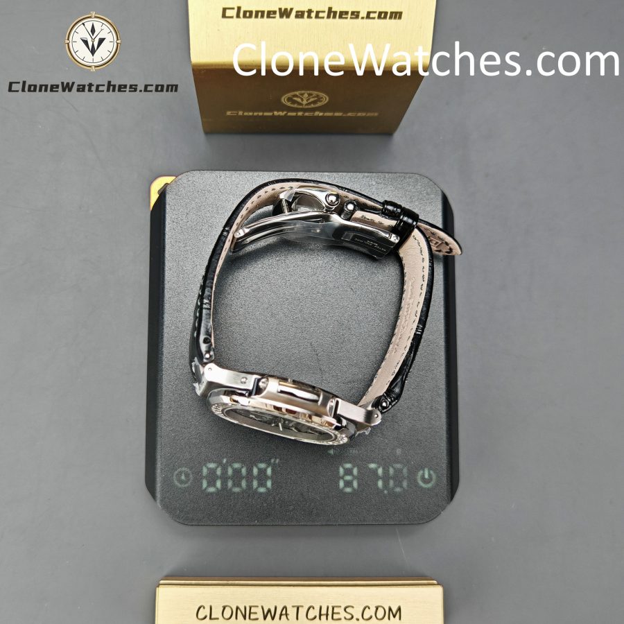 Patek Philippe Super Clone Watches 1:1 Nautilus 5712 Gray Dial Diamond Bezel - Image 14