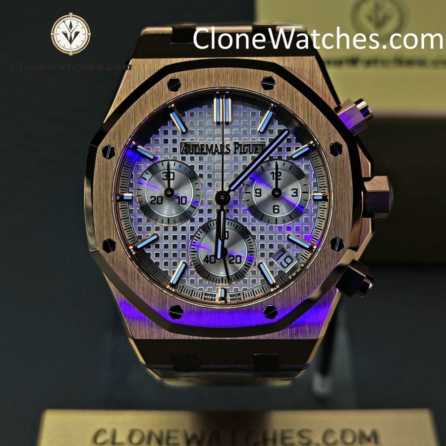 Audemars Piguet Super Clone Watches 1:1 Royal Oak Rose Gold 26240 White Dial - Image 2
