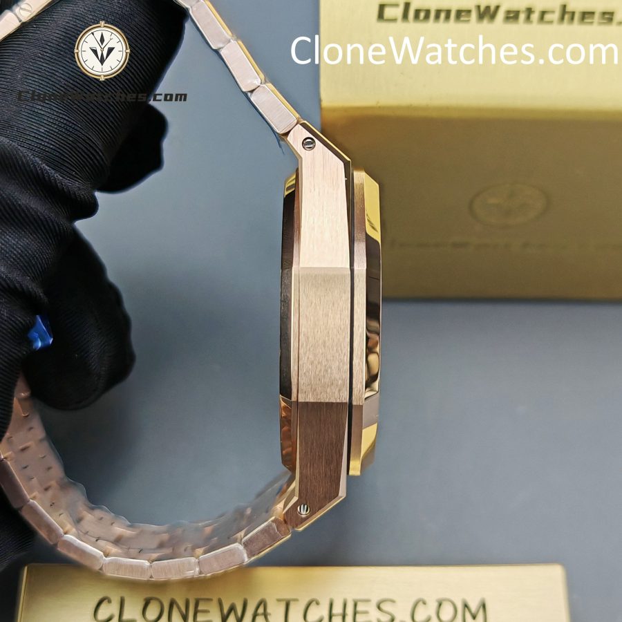 Audemars Piguet Super Clone Watches 1:1 Royal Oak Rose Gold 26240 White Dial - Image 8