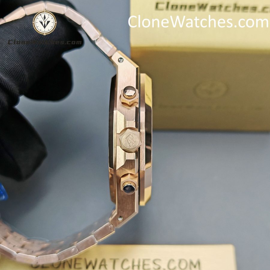 Audemars Piguet Super Clone Watches 1:1 Royal Oak Rose Gold 26240 White Dial - Image 9