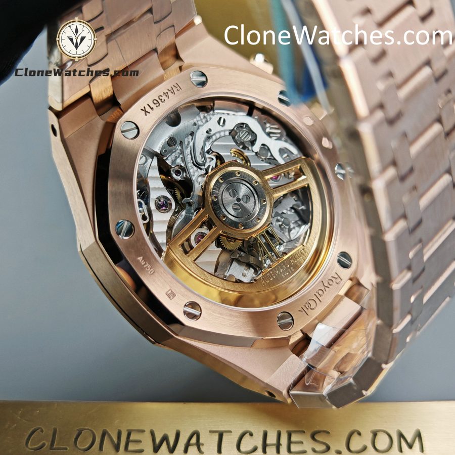 Audemars Piguet Super Clone Watches 1:1 Royal Oak Rose Gold 26240 White Dial - Image 11