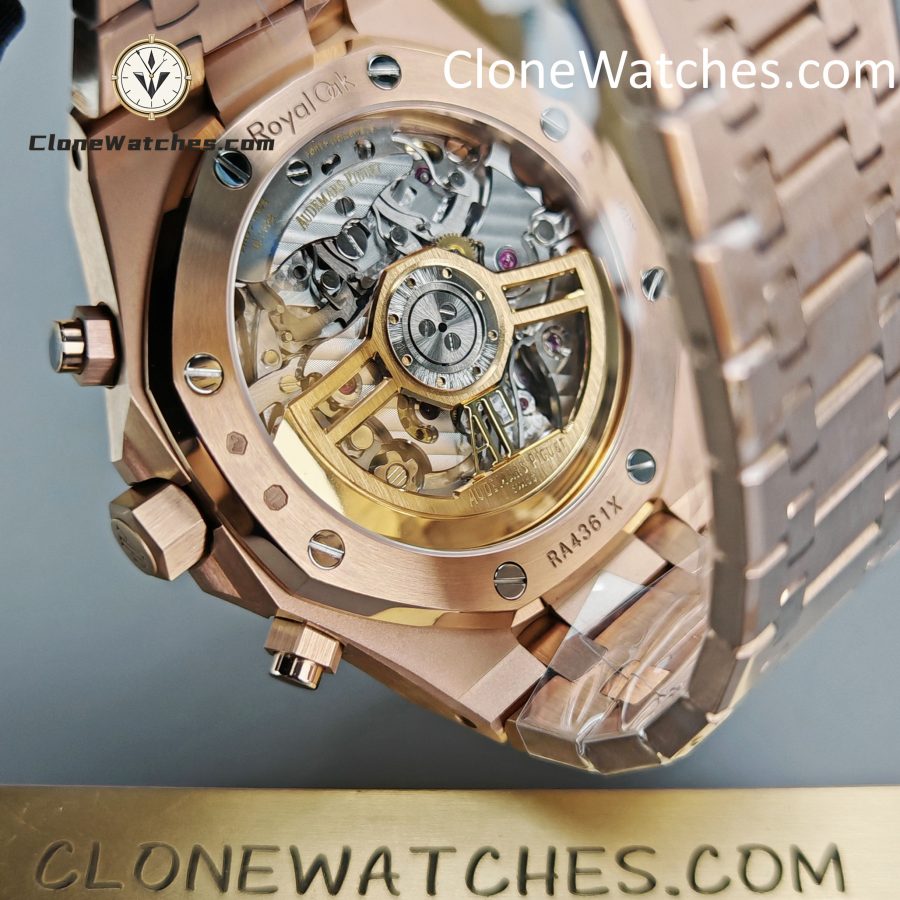 Audemars Piguet Super Clone Watches 1:1 Royal Oak Rose Gold 26240 White Dial - Image 12