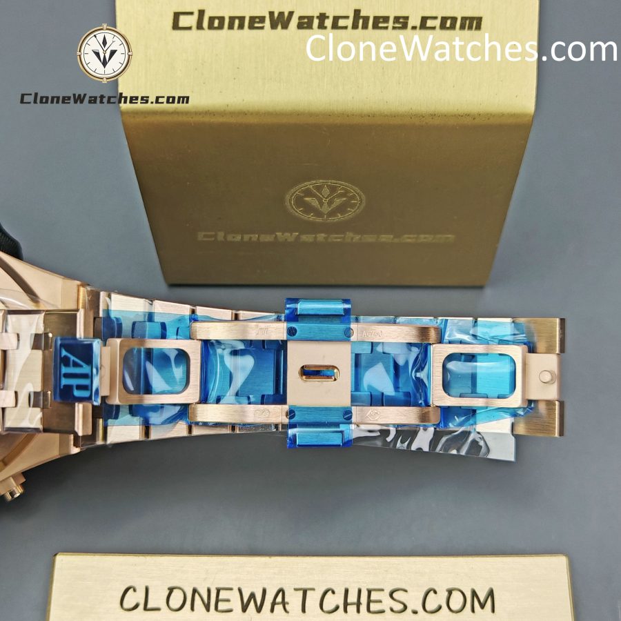 Audemars Piguet Super Clone Watches 1:1 Royal Oak Rose Gold 26240 White Dial - Image 13