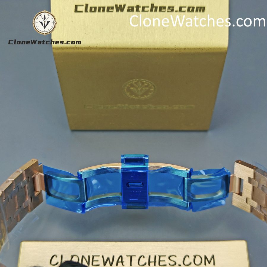 Audemars Piguet Super Clone Watches 1:1 Royal Oak Rose Gold 26240 White Dial - Image 14