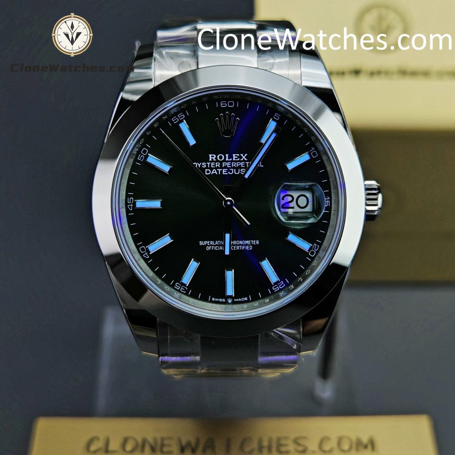 Rolex Super Clone Watches 1:1 DateJust Green Dial M126300 - 0019 41MM Oyster 3235 Movement - Image 2