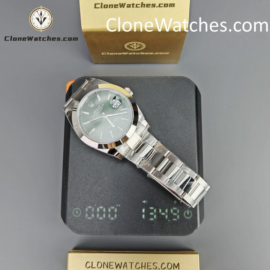Rolex Super Clone Watches 1:1 DateJust Green Dial M126300 - 0019 41MM Oyster 3235 Movement - Image 15