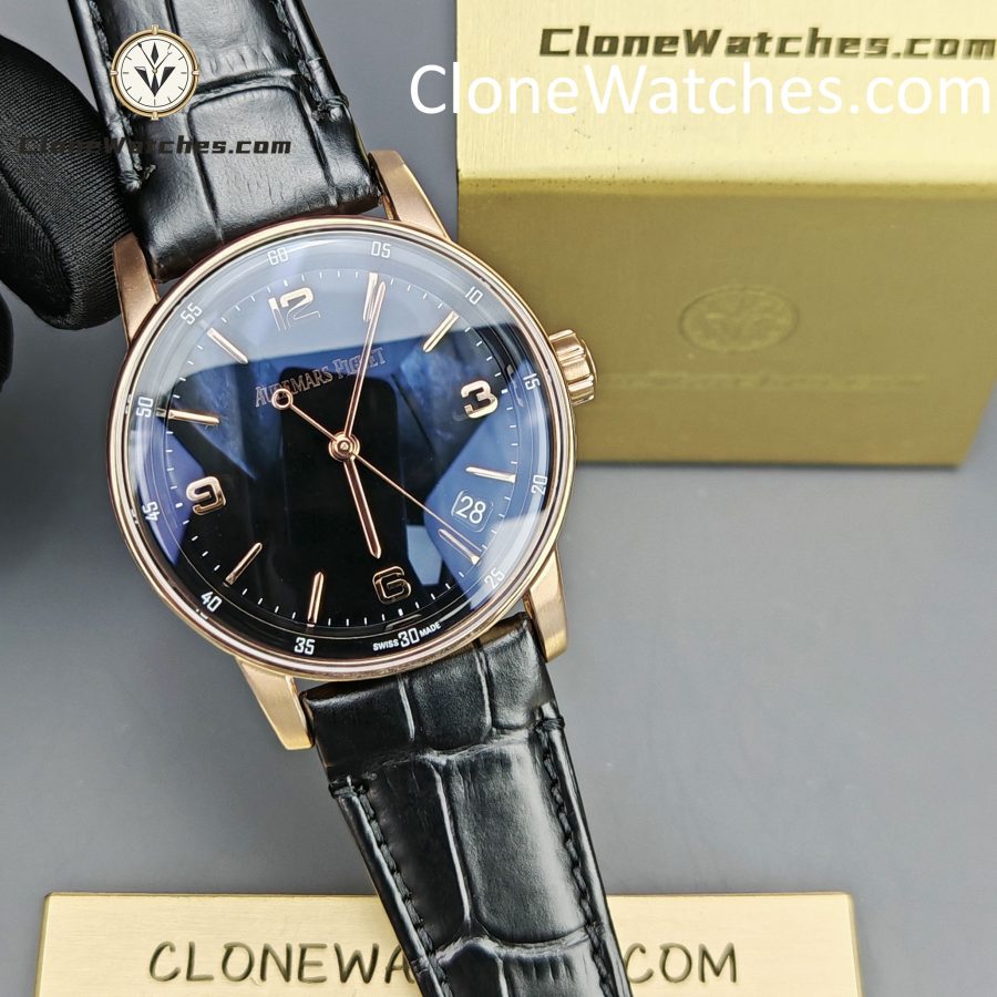 Audemars Piguet Super Clone Watches 1:1 Code 11.59 by Rose Gold 15210OR Black Dial 41MM - Image 5