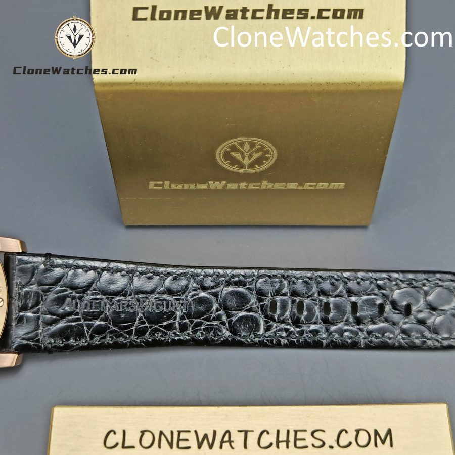 Audemars Piguet Super Clone Watches 1:1 Code 11.59 by Rose Gold 15210OR Black Dial 41MM - Image 11