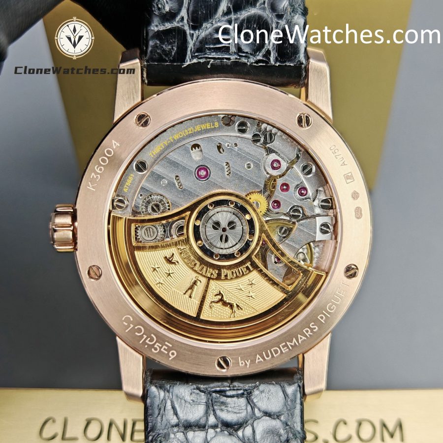 Audemars Piguet Super Clone Watches 1:1 Code 11.59 by Rose Gold 15210OR Black Dial 41MM - Image 12