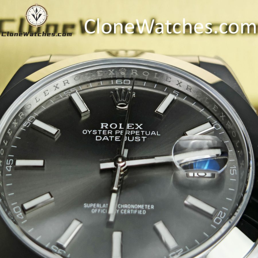Rolex Super Clone Watches 1:1 DateJust Gray Dial M126300 - 0007 Oyster 41MM 3235 Movement - Image 14