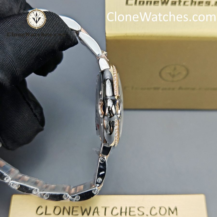 Cartier Super Clone Watches 1:1 Ballon Bleu de W3BB0023 Silver Dial Diamond bezel 33mm - Image 7