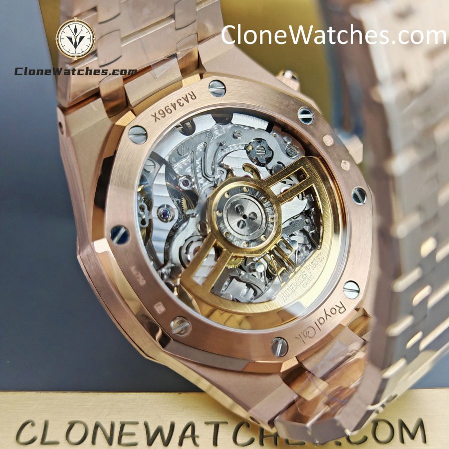 Audemars Piguet Super Clone Watches 1:1 Royal Oak Rose Gold 26239 Blue Dial - Image 12