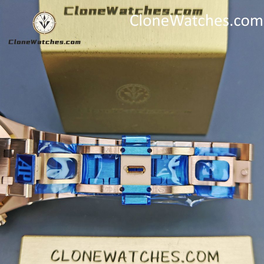 Audemars Piguet Super Clone Watches 1:1 Royal Oak Rose Gold 26239 Blue Dial - Image 13