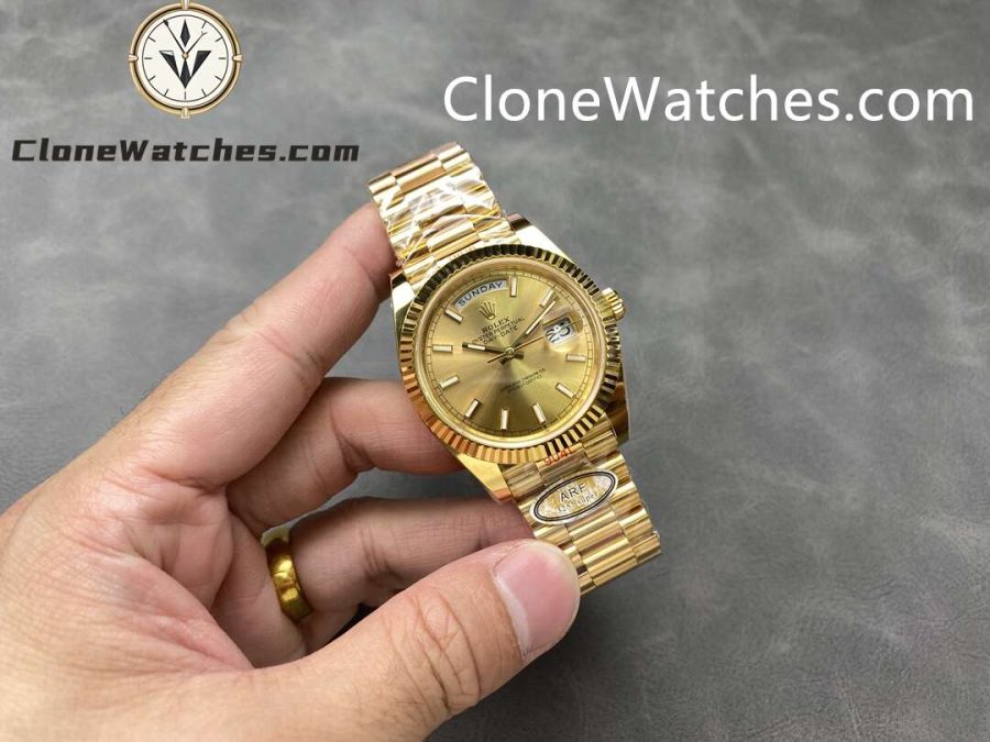 Rolex Super Clone Watches 1:1 Day Date 18K Gold 40mm m228238-0003 3255 Movement - Image 4
