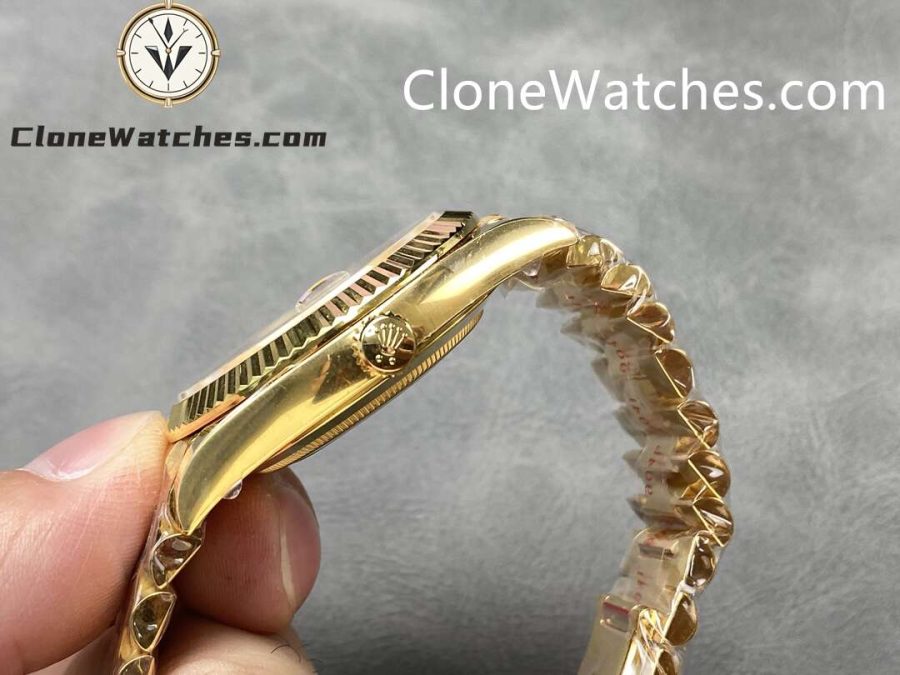 Rolex Super Clone Watches 1:1 Day Date 18K Gold 40mm m228238-0003 3255 Movement - Image 6