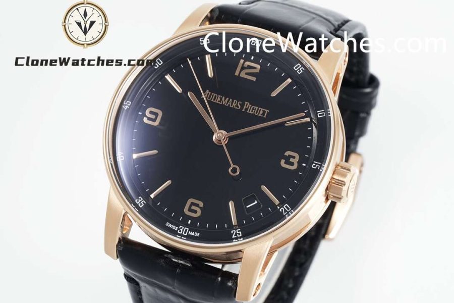 Audemars Piguet Super Clone Watches 1:1 Code 11.59 by Rose Gold 15210OR Black Dial 41MM - Image 3