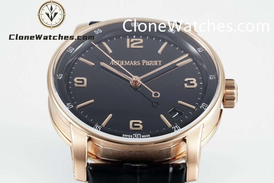 Audemars Piguet Super Clone Watches 1:1 Code 11.59 by Rose Gold 15210OR Black Dial 41MM - Image 5