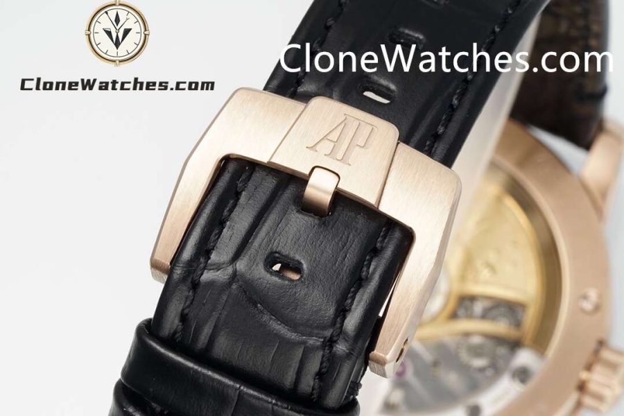 Audemars Piguet Super Clone Watches 1:1 Code 11.59 by Rose Gold 15210OR Black Dial 41MM - Image 9