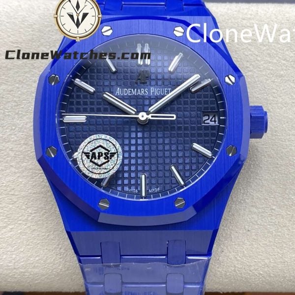 Super Clone Watches – Audemars Piguet Royal Oak Ceramic 15500 Blue dial