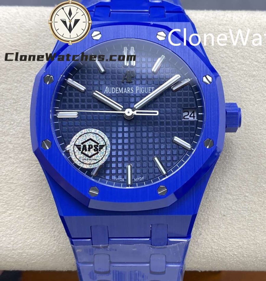 Super Clone Watches – Audemars Piguet Royal Oak Ceramic 15500 Blue dial