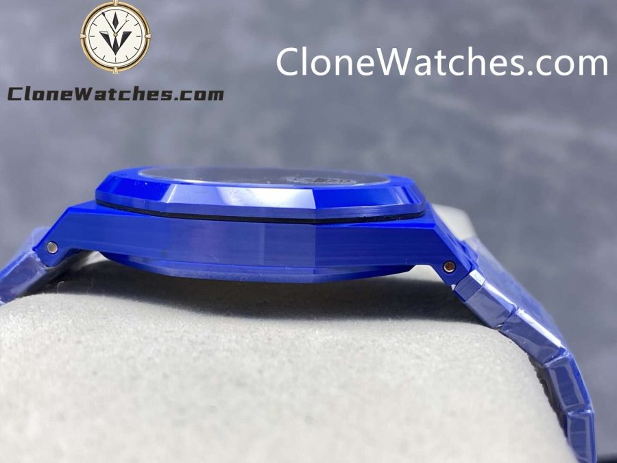Audemars Piguet Super Clone Watches 1:1 Royal Oak Blue Ceramic 15500 Blue dial - Image 5